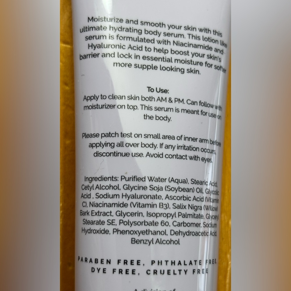 🌟HOST PICK🌟 Lacuna Hydrating Body Serum w/ Niacinamide & Hyaluronic Acid - Picture 6 of 6